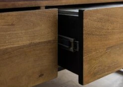 Tavolino Da Salotto In Legno Di Mango / Legno Riciclato 120x60x40 Laccato / Nero / Naturale DAVIS #50 16 Tavolino Da Salotto In Legno Di Mango / Legno Riciclato 120x60x40 Laccato / Nero / Naturale DAVIS #50 -Massivmoebel24 09 200 888 0050 05