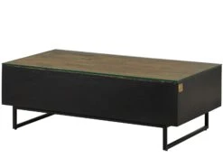 Tavolino Da Salotto In Legno Di Mango / Legno Riciclato 120x60x40 Laccato / Nero / Naturale DAVIS #50 21 Tavolino Da Salotto In Legno Di Mango / Legno Riciclato 120x60x40 Laccato / Nero / Naturale DAVIS #50 -Massivmoebel24 09 200 888 0050 10