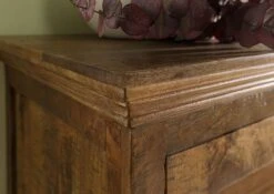RODEZ #126 Madia In Legno Di Mango - Oliato / Marrone Scuro 160x45x140 -Massivmoebel24 09 310 156 0126 07