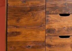 MALMÖ 2 #109 Comò In Legno Di Sheesham - Laccato / Noce 90x40x145 12 MALMÖ 2 #109 Comò In Legno Di Sheesham - Laccato / Noce 90x40x145 -Massivmoebel24 09 310 220 0009 4