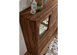 TORONTO #104 Credenza In Legno Di Sheesham - Decapato / Smoked Cherry 166x40x145 -Massivmoebel24 09 310 665 0005 4