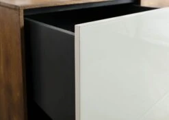 CHICAGO #107 Comò In Legno Di Mango - Oliato / Marrone 134x45x85 -Massivmoebel24 09 310 695 1007 6