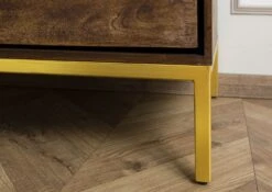 CHICAGO #108 Comò In Legno Di Mango - Oliato / Marrone 90x45x85 -Massivmoebel24 09 310 695 1008 7