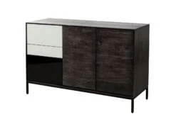 CHICAGO #207 Comò In Legno Di Mango - Oliato / Antracite 134x45x85 19 CHICAGO #207 Comò In Legno Di Mango - Oliato / Antracite 134x45x85 -Massivmoebel24 09 310 695 2007 9