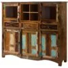 NATURE OF SPIRIT #139 Credenza In Legno Riciclato - Laccato / Multicolore 160x40x140