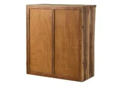 PURE SHEESHAM #201 Vetrinetta In Legno Di Sheesham - Laccato-sabbiato / Naturale 100x48x111 -Massivmoebel24 09 310 734 2001 10