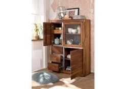 SYDNEY #125 Credenza In Legno Di Sheesham - Laccato / Noble Unique 102x40x147 10 SYDNEY #125 Credenza In Legno Di Sheesham - Laccato / Noble Unique 102x40x147 -Massivmoebel24 09 310 777 0125 4