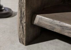 Scaffale In Legno Di Acacia 142x45x147 Grigio Scuro Laccato PURE ACACIA -Massivmoebel24 09 310 886 4010 7