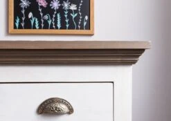 Credenza In Legno Di Mango 120x45x90 Laccato Bianco TOULOUSE #106 -Massivmoebel24 09 312 188 1006 05