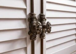 Credenza In Legno Di Mango 107x45x90 Laccato Bianco TOULOUSE #107 -Massivmoebel24 09 312 188 1007 06