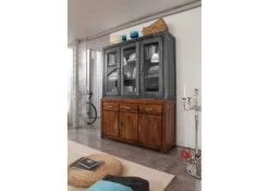 METRO LIFE #113 Credenza In Legno Di Sheesham - Laccato / Life honey 150x45x85