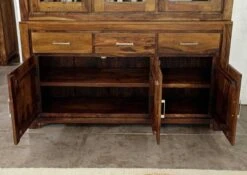 METRO LIFE #113 Credenza In Legno Di Sheesham - Laccato / Life honey 150x45x85 -Massivmoebel24 09 312 520 1013 4