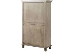 Vetrina In Legno Di Mango 97x45x160 Grigio Scuro Laccato HERMITAGE #616 -Massivmoebel24 09 312 601 0616 11