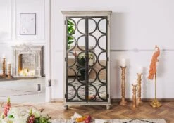 Armadio In Legno Di Mango 97x50x190 Grigio Scuro Laccato HERMITAGE #618