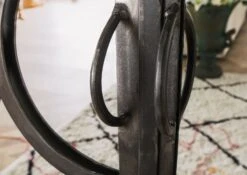 Armadio In Legno Di Mango 97x50x190 Grigio Scuro Laccato HERMITAGE #618 -Massivmoebel24 09 312 601 0618 4