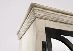 Armadio In Legno Di Mango 97x50x190 Grigio Scuro Laccato HERMITAGE #618 -Massivmoebel24 09 312 601 0618 7