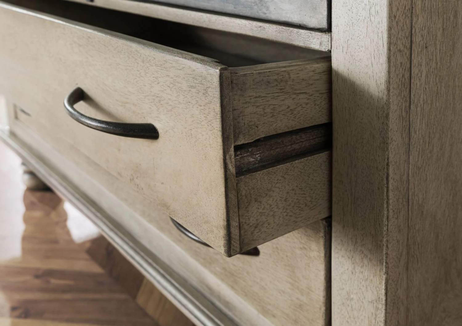 Armadio In Legno Di Mango 97x50x190 Grigio Scuro Laccato HERMITAGE #619 9 Armadio In Legno Di Mango 97x50x190 Grigio Scuro Laccato HERMITAGE #619 - immagine 7