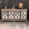 Credenza In Legno Di Mango 183x46x92 Marrone Laccato HERMITAGE #110 -Massivmoebel24 09 312 601 1610 1