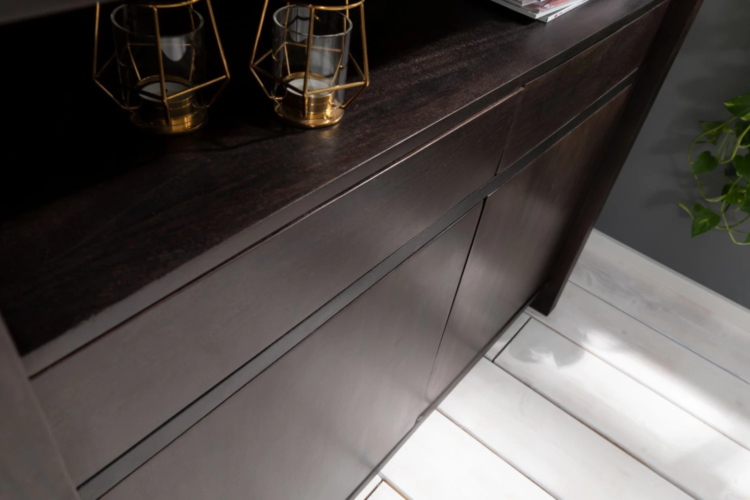 Credenza In Legno Di Acacia 120x45x100 Tabacco Laccato BUENO #4005 7 Credenza In Legno Di Acacia 120x45x100 Tabacco Laccato BUENO #4005 - immagine 5