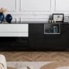 CHICAGO #206 Credenza In Legno Di Mango - Oliato / Antracite 240x45x85 -Massivmoebel24 09 312 695 2006 1