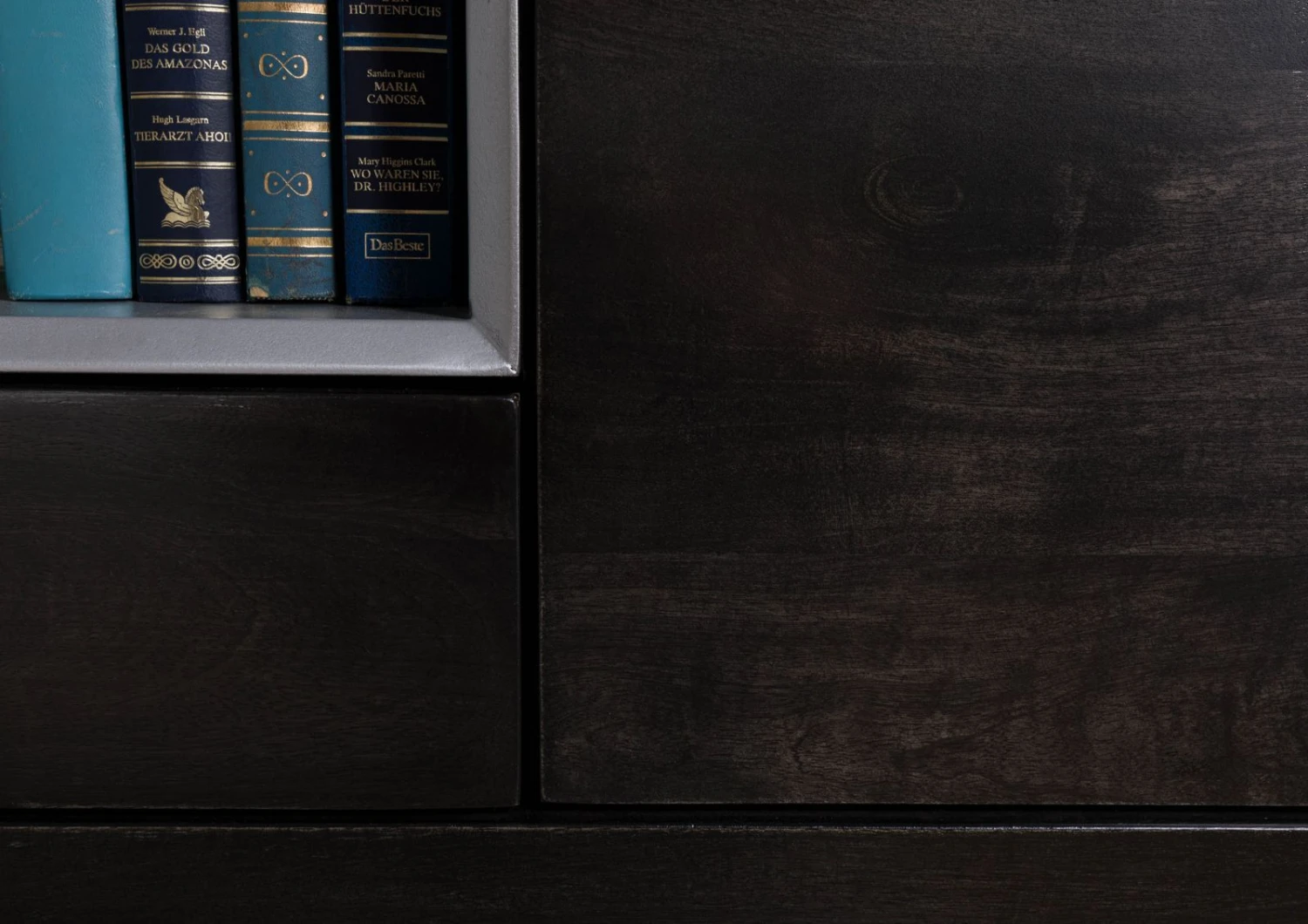 CHICAGO #206 Credenza In Legno Di Mango - Oliato / Antracite 240x45x85 7 CHICAGO #206 Credenza In Legno Di Mango - Oliato / Antracite 240x45x85 - immagine 5