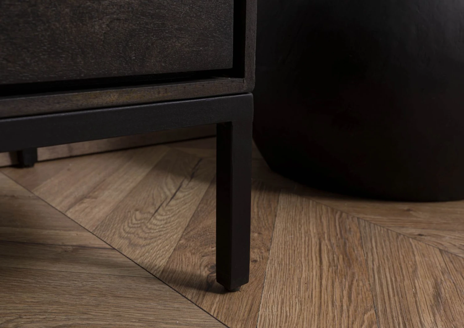 CHICAGO #206 Credenza In Legno Di Mango - Oliato / Antracite 240x45x85 8 CHICAGO #206 Credenza In Legno Di Mango - Oliato / Antracite 240x45x85 - immagine 6