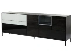 CHICAGO #206 Credenza In Legno Di Mango - Oliato / Antracite 240x45x85 19 CHICAGO #206 Credenza In Legno Di Mango - Oliato / Antracite 240x45x85 -Massivmoebel24 09 312 695 2006 9