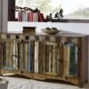 Credenza In Legno Di Legno Riciclato 178x42x88 Multicolore Laccato NATURE OF SPIRIT #40 -Massivmoebel24 09 312 700 5139 1