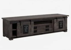 Mobile TV In Legno Di Mango 180x55x50 Grigio Scuro Laccato RAILWAY #246 15 Mobile TV In Legno Di Mango 180x55x50 Grigio Scuro Laccato RAILWAY #246 -Massivmoebel24 09 312 772 1036 9