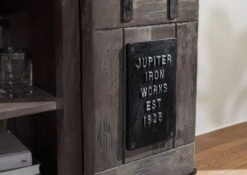 RAILWAY #252 Comò In Legno Di Mango - Laccato / Grigio 75x36x90 -Massivmoebel24 09 312 772 1039 5