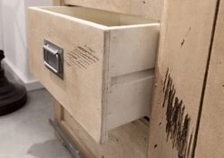 Credenza In Legno Di Mango 150x45x80 Sbiancato Laccato RAILWAY #300 -Massivmoebel24 09 312 772 2001 6