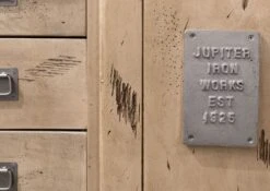 Credenza In Legno Di Mango 150x45x80 Sbiancato Laccato RAILWAY #300 -Massivmoebel24 09 312 772 2001 7