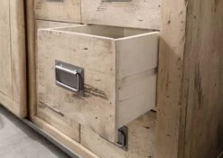 Credenza In Legno Di Mango 140x45x85 Sbiancato Laccato RAILWAY #321 16 Credenza In Legno Di Mango 140x45x85 Sbiancato Laccato RAILWAY #321 -Massivmoebel24 09 312 772 2019 6