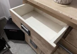 Credenza In Legno Di Mango 200x45x90 Sbiancato Laccato RAILWAY #322 -Massivmoebel24 09 312 772 2020 6