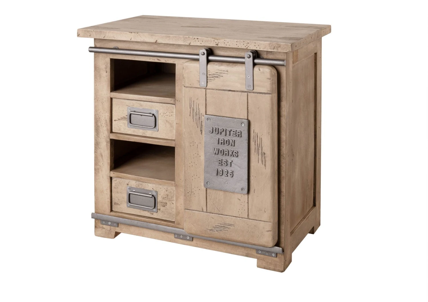 RAILWAY #323 Comò In Legno Di Mango - Laccato / Whitewash 70x45x70 11 RAILWAY #323 Comò In Legno Di Mango - Laccato / Whitewash 70x45x70 - immagine 9