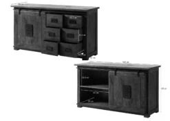 Credenza In Legno Di Mango 140x45x85 Sbiancato Laccato RAILWAY #321 18 Credenza In Legno Di Mango 140x45x85 Sbiancato Laccato RAILWAY #321 -Massivmoebel24 09 312 772 3019 08 2