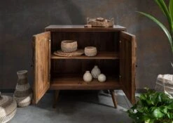 STILMÖBEL #109 Comó In Legno Di Mango - Laccato / Marrone 94x46x94 11 STILMÖBEL #109 Comó In Legno Di Mango - Laccato / Marrone 94x46x94 -Massivmoebel24 09 312 823 0009 4