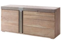 AMSTERDAM #110 Credenza In Legno Di Acacia - Laccato / Natur 160x45x75 20 AMSTERDAM #110 Credenza In Legno Di Acacia - Laccato / Natur 160x45x75 -Massivmoebel24 09 312 877 1010 09