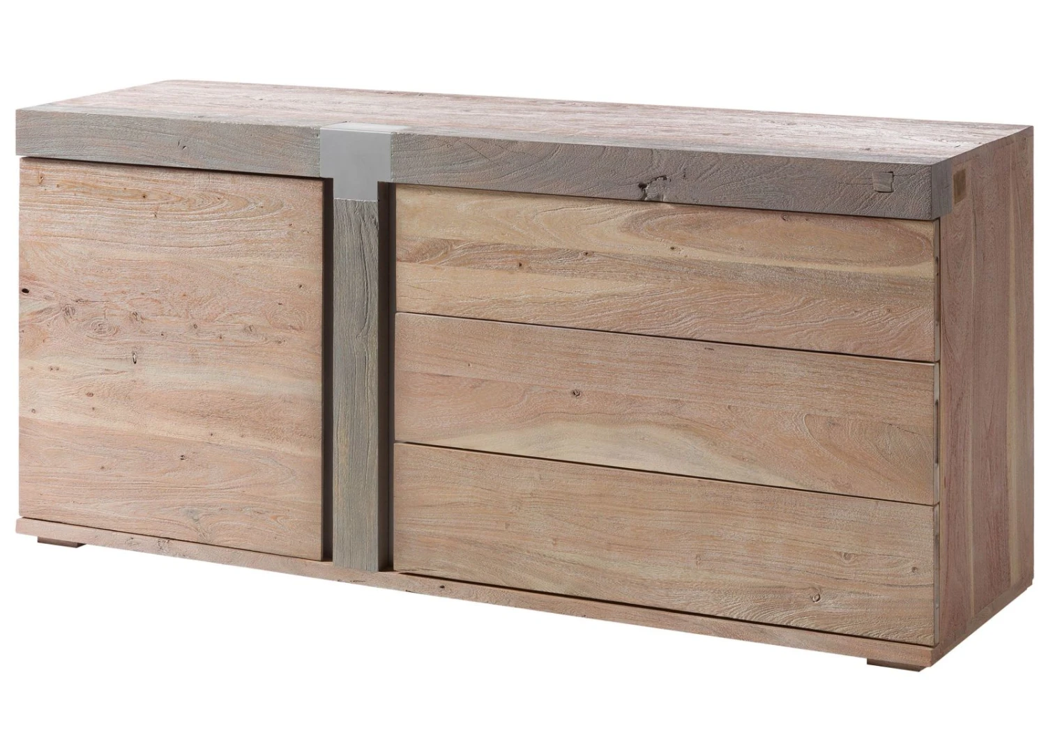 AMSTERDAM #110 Credenza In Legno Di Acacia - Laccato / Natur 160x45x75 11 AMSTERDAM #110 Credenza In Legno Di Acacia - Laccato / Natur 160x45x75 - immagine 9
