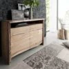 Credenza In Legno Di Acacia 131x45x96 Acacia Naturale Laccato PURE ACACIA #103 -Massivmoebel24 09 312 886 0103 1