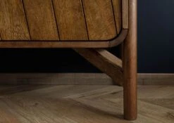 Cassettiera In Legno Di Mango 90x45x120 Marrone Oliato / Granito Scuro LOS ANGELES #110 -Massivmoebel24 09 312 891 1110 05