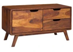 MALMÖ 2 #101 Comò In Legno Di Sheesham - Laccato / Noce 90x40x49 -Massivmoebel24 09 313 220 0001 9