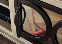 Mobile TV In Legno Di Mango 150x45x55 Grigio Scuro Laccato HERMITAGE #611 -Massivmoebel24 09 313 601 0611 5