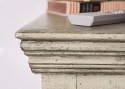 Mobile TV In Legno Di Mango 150x45x55 Grigio Scuro Laccato HERMITAGE #611 -Massivmoebel24 09 313 601 0611 6