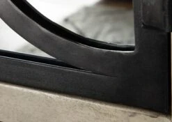 Mobile TV In Legno Di Mango 150x45x55 Grigio Scuro Laccato HERMITAGE #612 -Massivmoebel24 09 313 601 0612 7