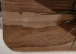 Mobile TV In Legno Di Shesham / Acacia 200x45x50 Smoked Cherry Tinto TORONTO #151 -Massivmoebel24 09 313 665 0052 6