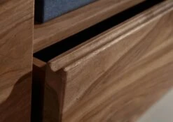 Mobile TV In Legno Di Shesham / Acacia 200x45x50 Smoked Cherry Tinto TORONTO #151 -Massivmoebel24 09 313 665 0052 7