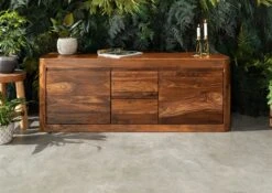 TORONTO #200 Credenza In Legno Di Sheesham - Cerato / Noce 147x58x40 -Massivmoebel24 09 313 665 1000 3