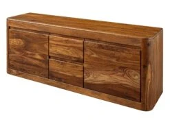TORONTO #200 Credenza In Legno Di Sheesham - Cerato / Noce 147x58x40 -Massivmoebel24 09 313 665 1000 9