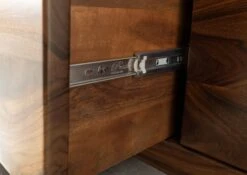 Mobile TV In Legno Di Shesham / Acacia 178x40x58 Noce Cerato TORONTO #220 -Massivmoebel24 09 313 665 1020 5